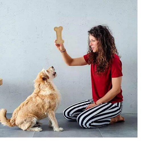 Bone Shape Dog Toy Fused Leather Squeaky Rabbit Durable Toy Ethical Products - Picture 6 of 6